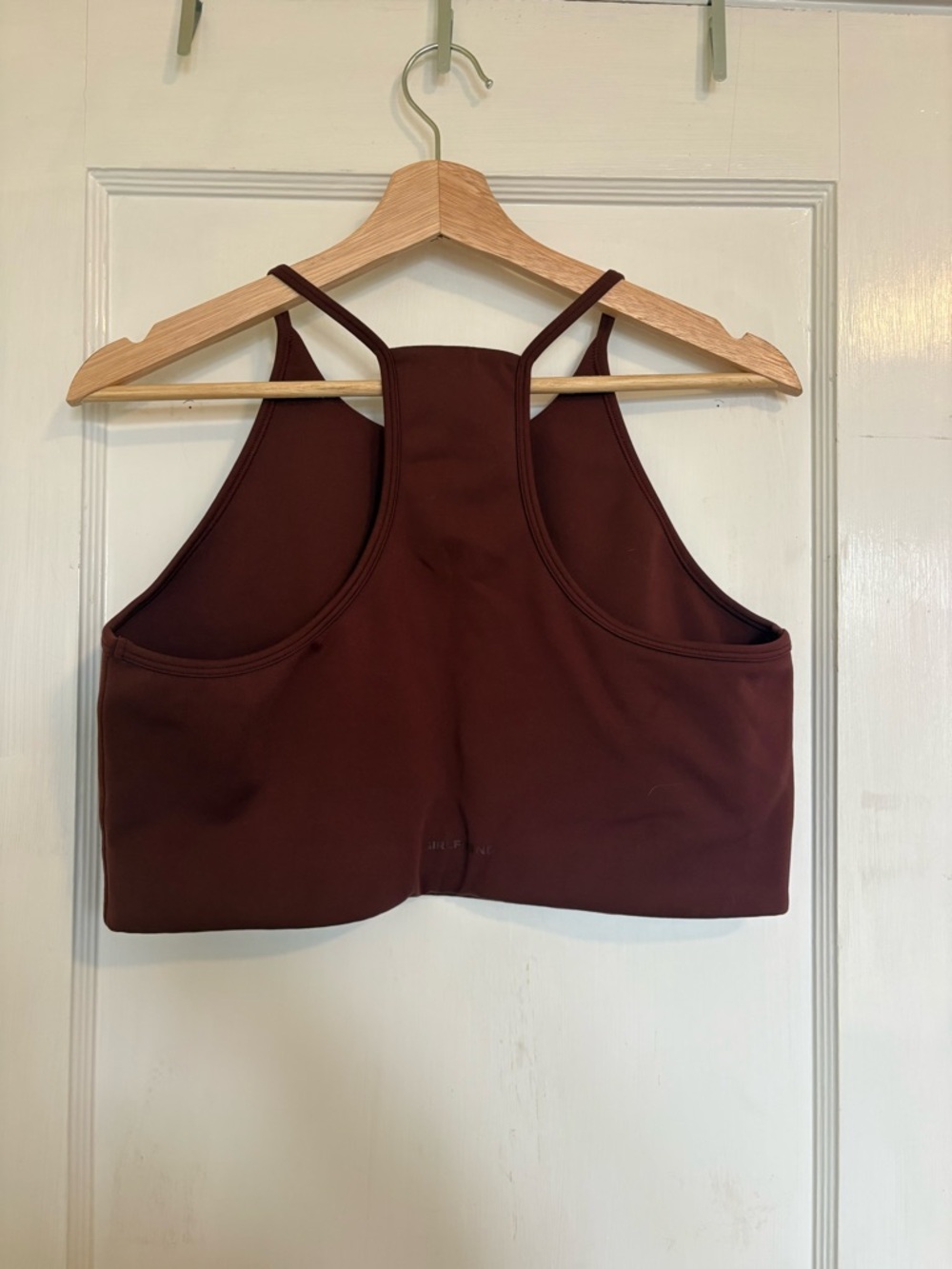 girlfriend collective Burgundy High-Neck Strappy Crop Top - Picture 4 of 4